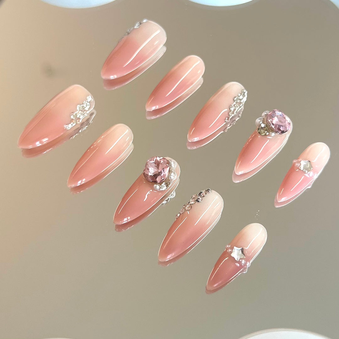 Peach Gradient with Stone